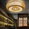 Lampa wisząca z rattanu 2