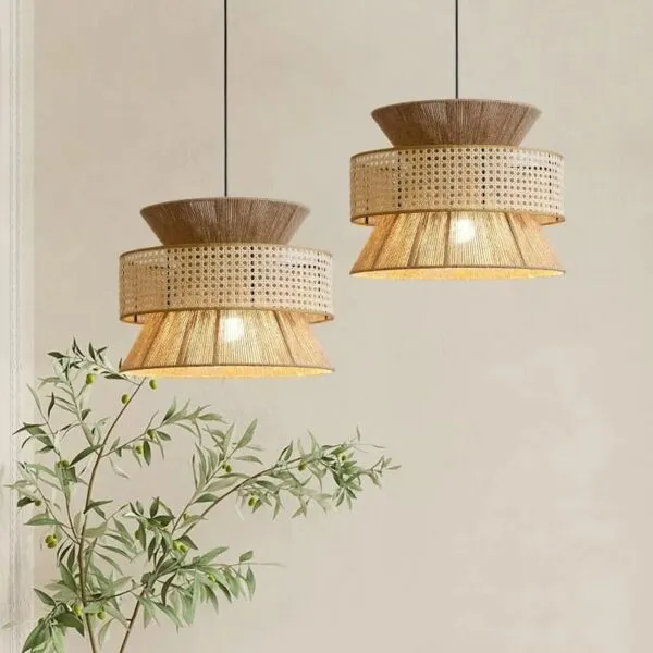 Lampa wiszaca z rattanu Lampa wiszaca z rattanu