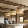 Lampa wiszaca z rattanu Lampa wiszaca z rattanu