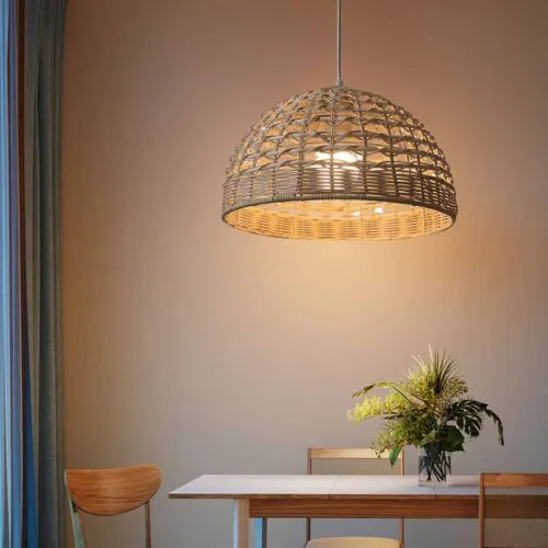 Lampa wisząca z rattanu i wikliny Lampa wisząca z rattanu i wikliny