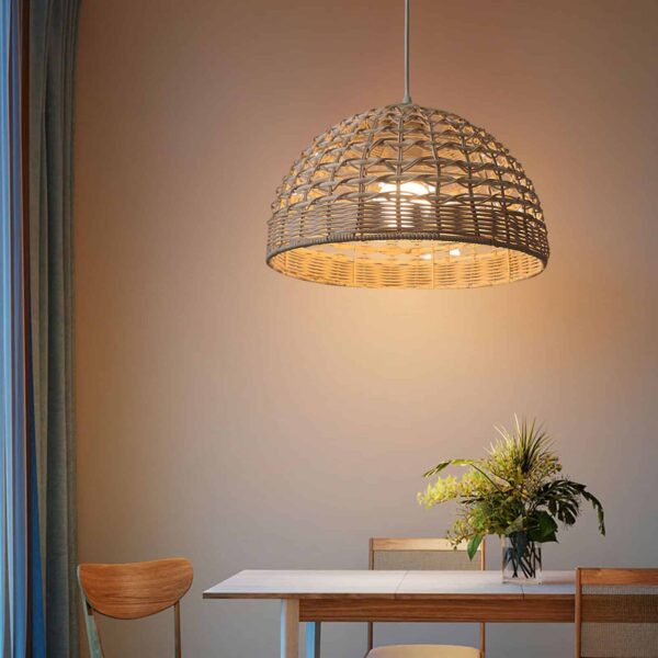 Lampa wisząca z rattanu i wikliny Lampa wisząca z rattanu i wikliny