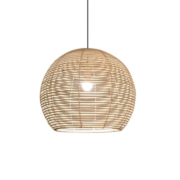 Lampa wisząca z rattanu LED w stylu chińskim