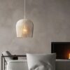Lampa wisząca z rattanu LED w stylu japońskim