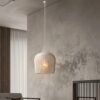 Lampa wisząca z rattanu LED w stylu japońskim