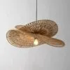 Lampa wisząca z rattanu LED w stylu retro Lampa wisząca z rattanu LED w stylu retro