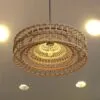Lampa wiszaca z rattanu nowoczesna i naturalna