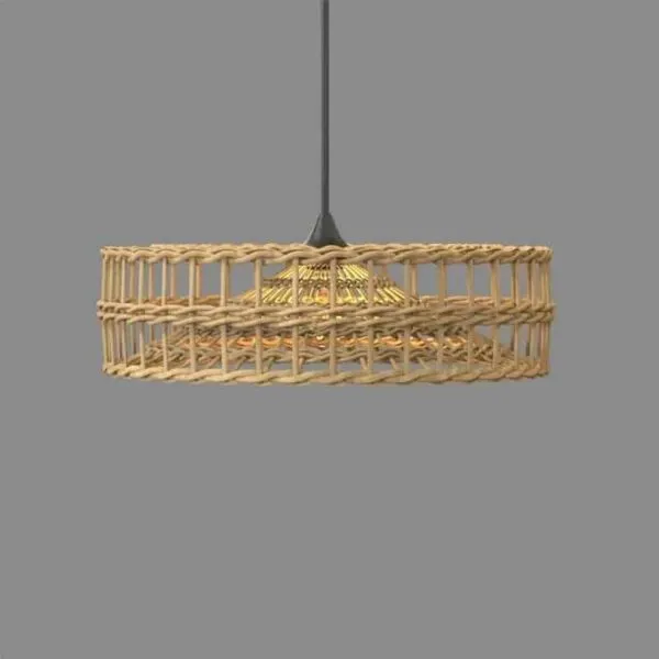 Lampa wiszaca z rattanu nowoczesna i naturalna