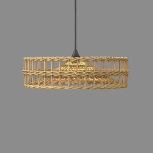 Lampa wiszaca z rattanu nowoczesna i naturalna