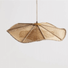 Lampa wiszaca z rattanu vintage