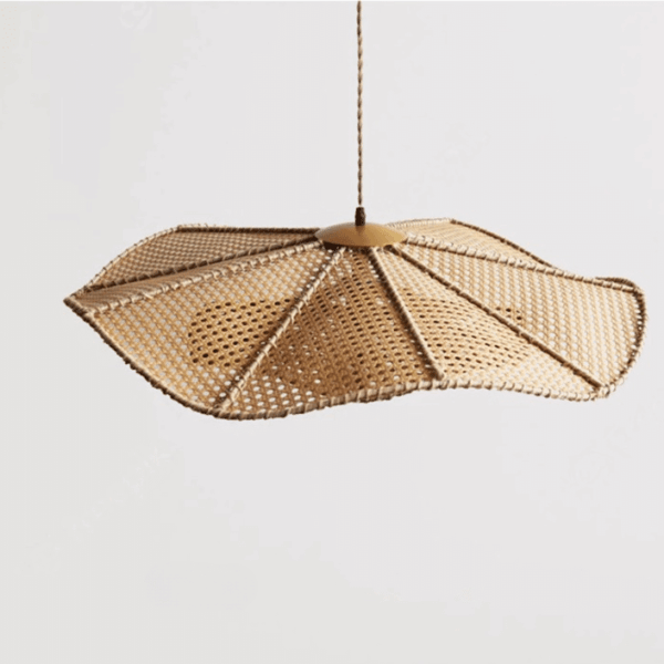 Lampa wiszaca z rattanu vintage