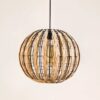 Lampa wiszaca z rattanu w klatce