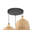 Lampa wisząca z rattanu w kształcie dzwonu Lampa wisząca z rattanu w kształcie dzwonu