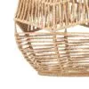 Lampa wisząca z rattanu w kształcie kropli