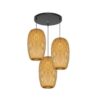 Lampa wisząca z rattanu w kształcie oliwki 2 Lampa wisząca z rattanu w kształcie oliwki 2