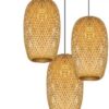 Lampa wisząca z rattanu w kształcie oliwki 2 Lampa wisząca z rattanu w kształcie oliwki 2
