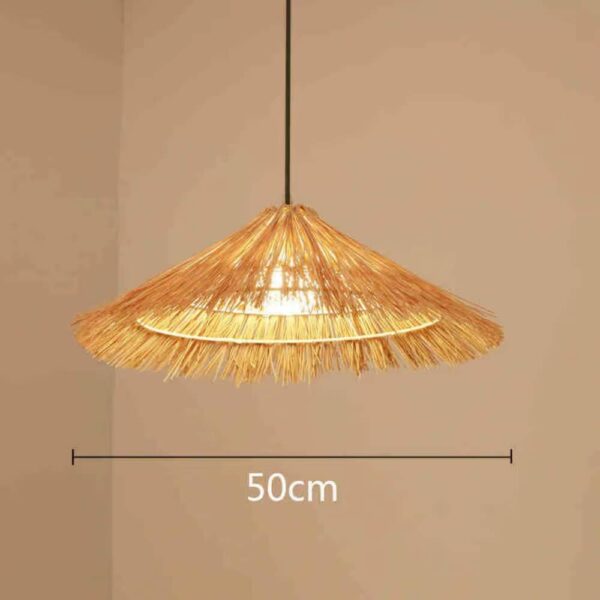 Lampa wiszaca z rattanu w stylu retro Lampa wiszaca z rattanu w stylu retro