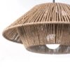 Lampa wisząca z rattanu w stylu vintage brązowa