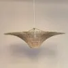 Lampa wisząca z rattanu z kloszem LED Lampa wisząca z rattanu z kloszem LED