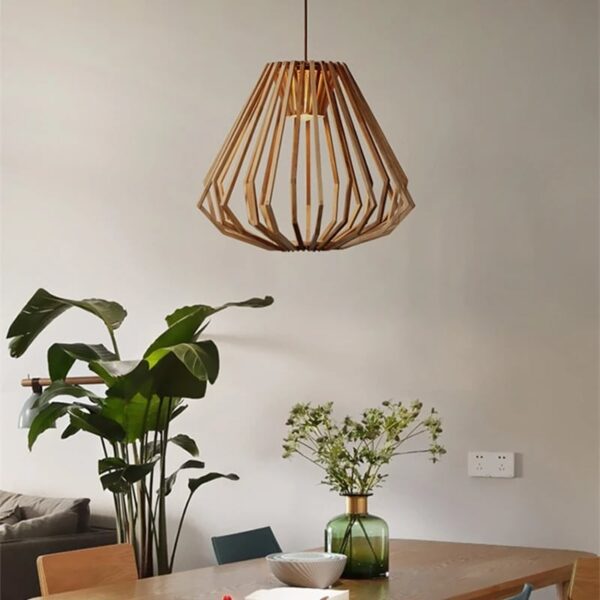 Lampa Wisząca z Wikliny LED w Stylu Skandynawskim