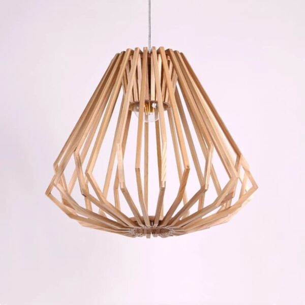 Lampa Wisząca z Wikliny LED w Stylu Skandynawskim