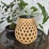 Lampion Rattan Vintage z Energią Słoneczną
