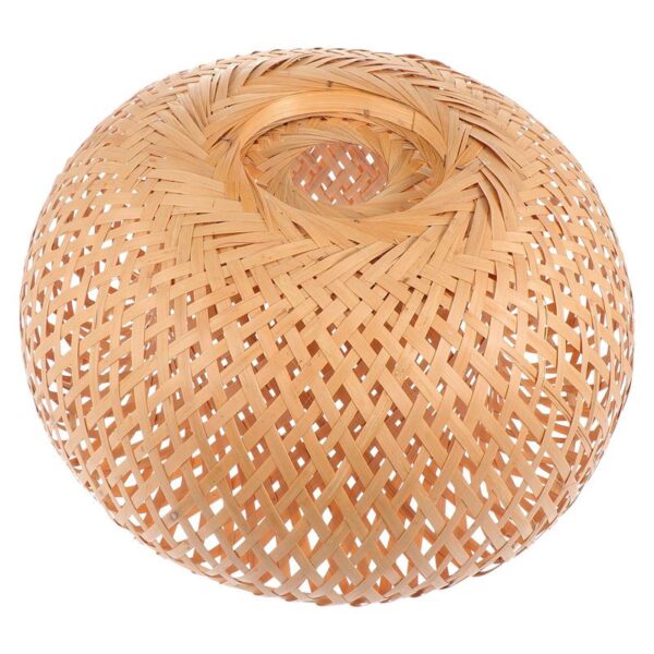 Lampka rattanowa z kloszem