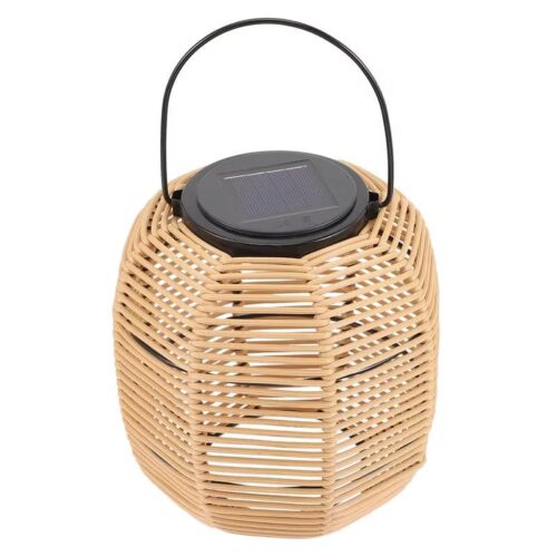 Lampka solarna z rattanu 2