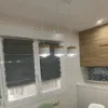 Nowoczesna lampa wisząca LED z drewna i aluminium Nowoczesna lampa wisząca LED z drewna i aluminium