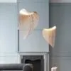 Nowoczesna lampa wisząca z drewna
