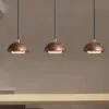 Nowoczesna lampa wisząca z drewna w stylu skandynawskim