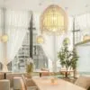 Nowoczesna lampa wisząca z rattanu 2 Nowoczesna lampa wisząca z rattanu 2