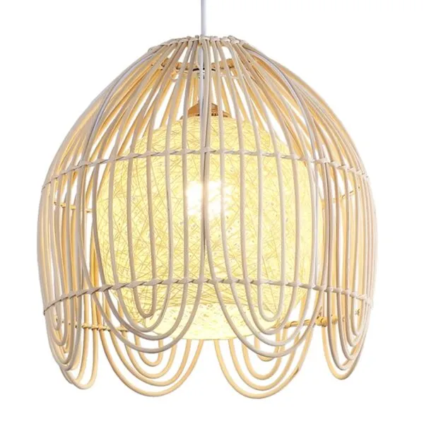 Nowoczesna lampa wisząca z rattanu 2 Nowoczesna lampa wisząca z rattanu 2
