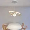 Nowoczesny żyrandol drewniany LED Nowoczesny żyrandol drewniany LED