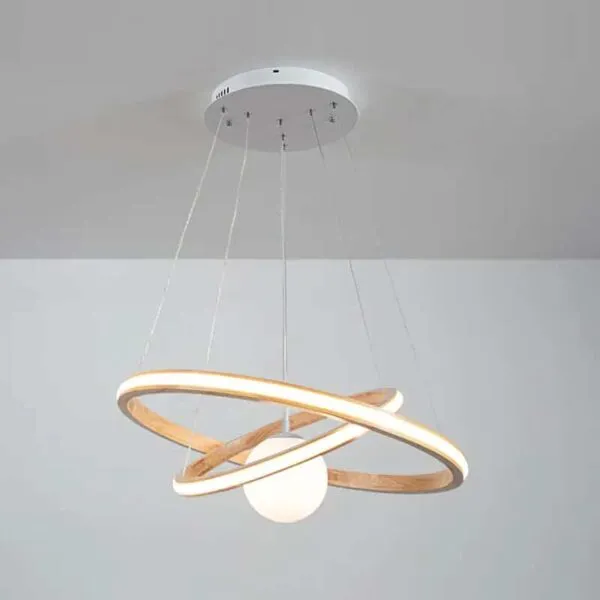 Nowoczesny żyrandol drewniany LED Nowoczesny żyrandol drewniany LED
