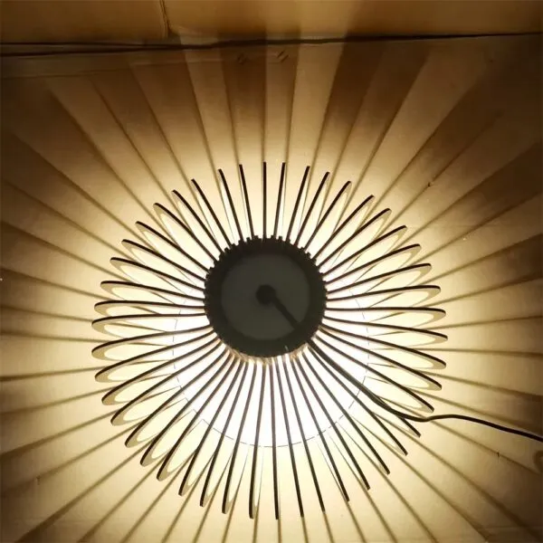 Nowoczesny żyrandol drewniany z LED Nowoczesny żyrandol drewniany z LED