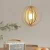 Obrotowa lampa wisząca LED z drewna w stylu japońskim Obrotowa lampa wisząca LED z drewna w stylu japońskim