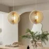 Obrotowa lampa wisząca LED z drewna w stylu japońskim Obrotowa lampa wisząca LED z drewna w stylu japońskim