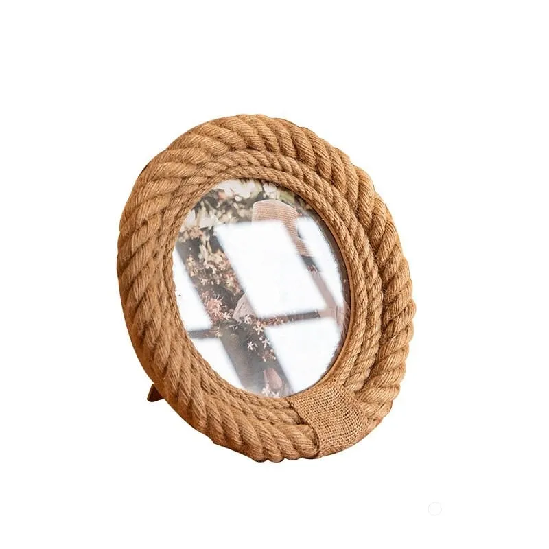 Sizal i rattan w okrągłej formie