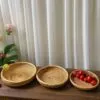 Okrągła taca z naturalnego rattanu, 3 rozmiary Okrągła taca z naturalnego rattanu, 3 rozmiary