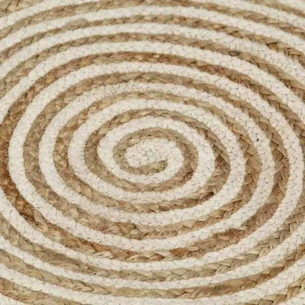Okrągły dywan w spiralę z efektem wikliny Okrągły dywan w spiralę z efektem wikliny