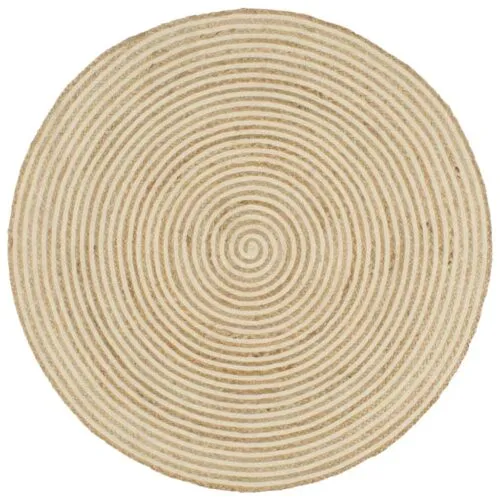 Okrągły dywan w spiralę z efektem wikliny Okrągły dywan w spiralę z efektem wikliny