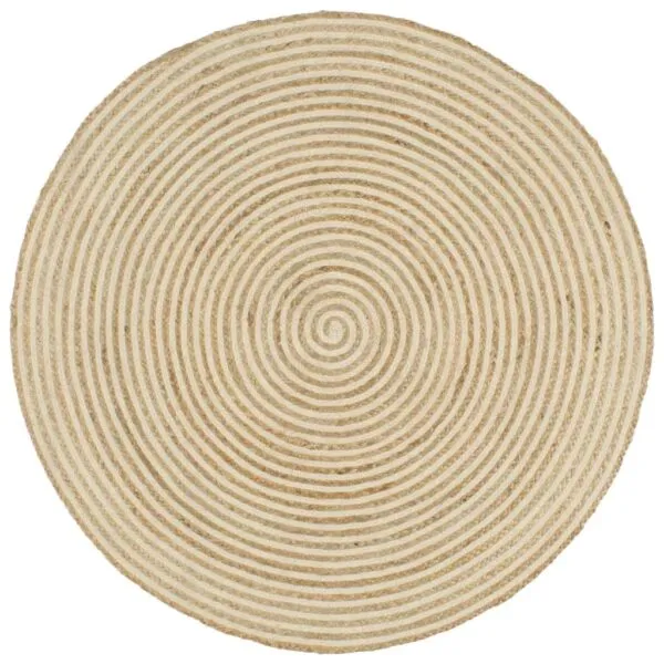 Okrągły dywan w spiralę z efektem wikliny Okrągły dywan w spiralę z efektem wikliny
