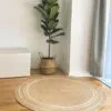 Okrągły dywan z juty naturalnej Okrągły dywan z juty naturalnej