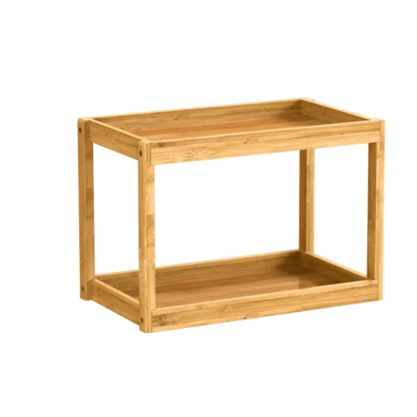 Półka bambusowa o prostym designie Półka bambusowa o prostym designie