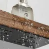 Półka wisząca drewniana z aluminium Półka wisząca drewniana z aluminium