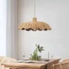 Rattan-Hängelampe handgeflochten Rattan-Hängelampe handgeflochten