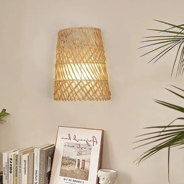 Rattan Kinkiet Ręcznie Pleciony