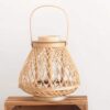 Rattan-Laterne handgeflochten