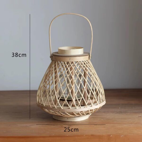 Rattan-Laterne handgeflochten