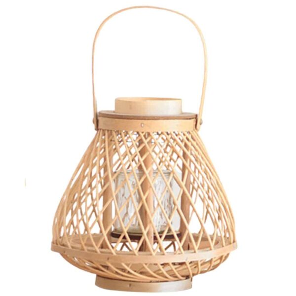 Rattan-Laterne handgeflochten